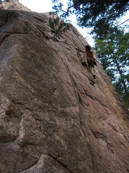 Cobb Rock 7.7.09-<br>
WiledHorse making easy work of the Aid Crack