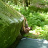 Marc-Andre on the technical Hunter Green Traverse V6