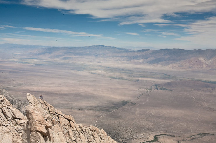 Caroline Schaumann on the North Ridge, Lone Pine Peak