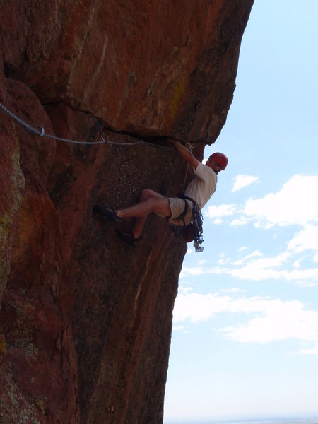 In the crux. Photo by Clint Dillard.
