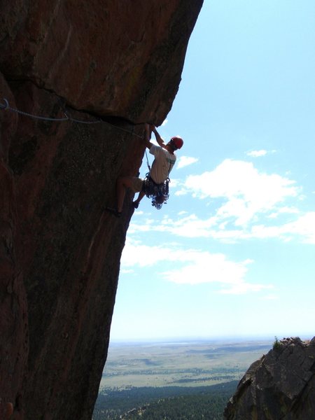 After the crux...yeah, I sewed it up. Photo by Clint Dillard.