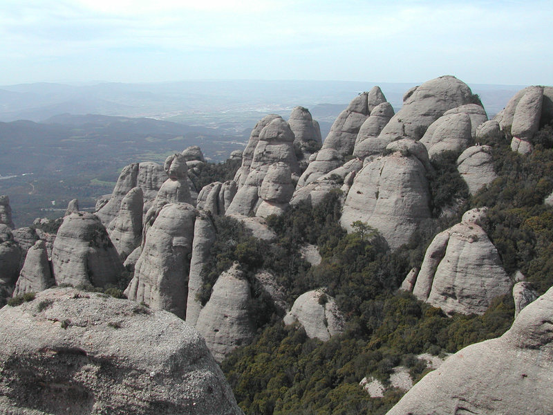 Agulles: West part of Montserrat, lots of spires (agulles) with hundreds of routes
