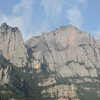 Montserrat: north face. Routes ranging from 300 to 900 feet. Trad or bolted. Slabs or crags...