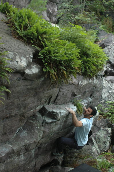 Gabe at the start of the traverse.