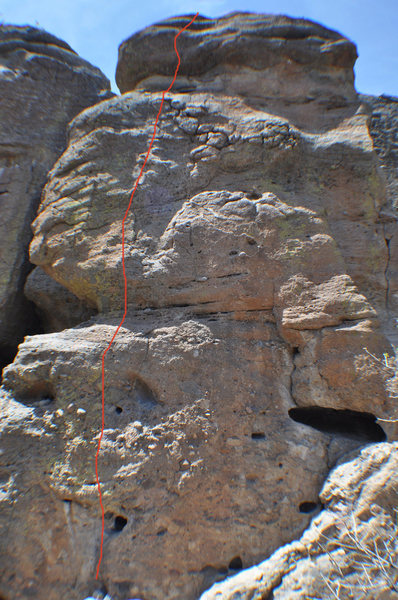 Climb the left face of Banana Tower.