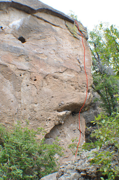 Climb the right side of the detached block.
