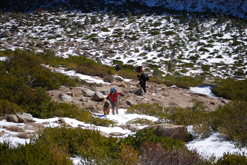 This shows the hike up to The Fortress in the middle of winter even though it hit 60 degrees F at the base of the cliff.