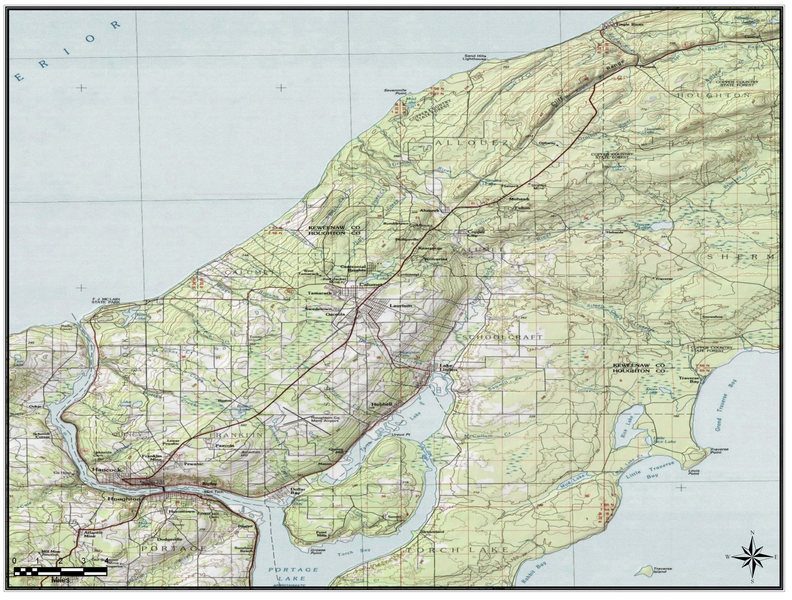 Cliff Dr. Keweenaw County Topo