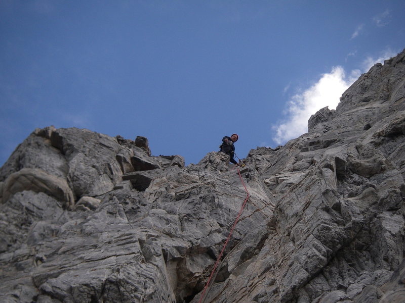 Stu finishing the last pitch.