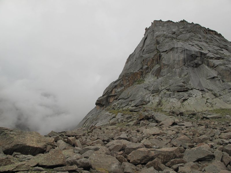 Spearhead with sub-optimal weather. Weather changes fast in the mountains.