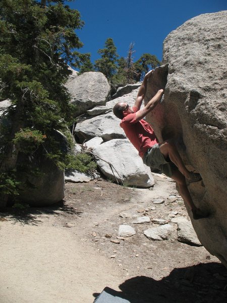 Ryan on Hueco Shuffle (V1), Tramway