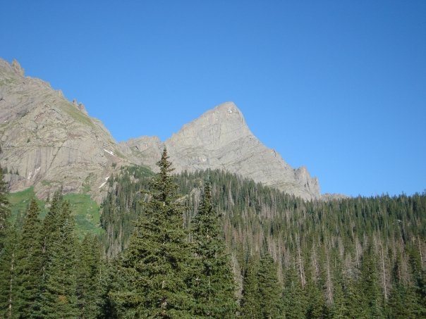Ellingwood Ledges as seen from near the end of the 4WD road.