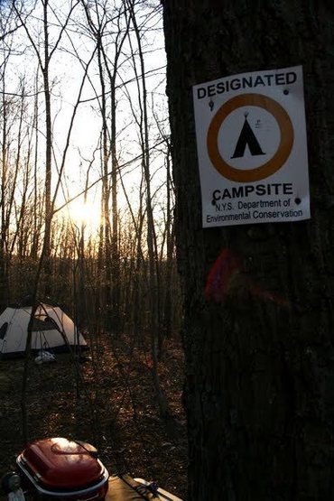 If you're not on a legit site @ the MUA, Ranger Rob will wake you up @ 7am and tell you to move...which is perfect timing to start a day of Gunks climbing! (JK RR)