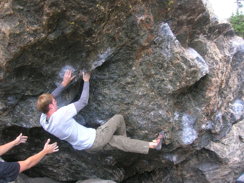 The "rest" before the upper crux.