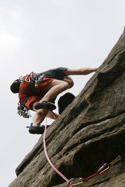 Moving on up the buttress.