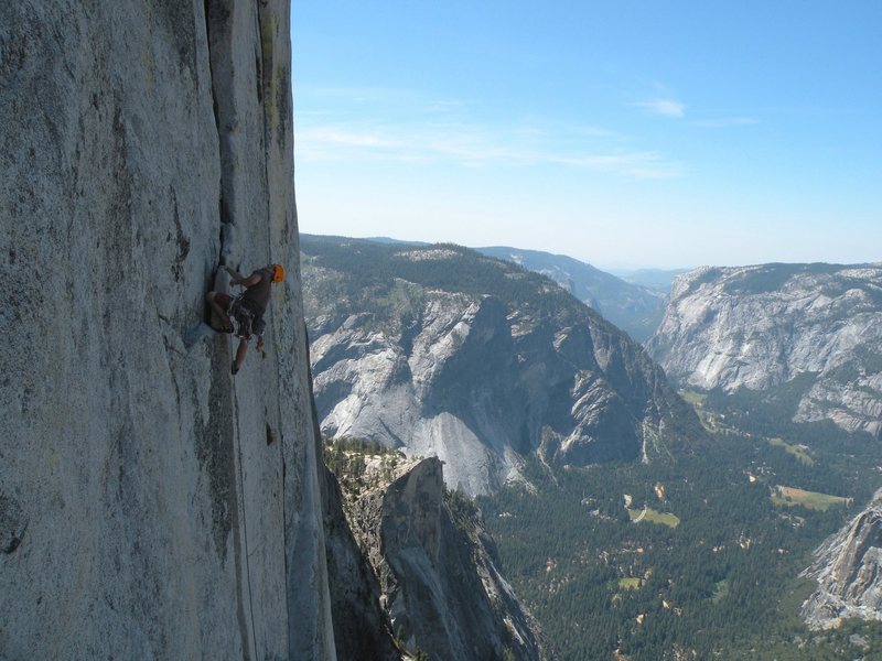 Rock Climb Regular Northwest Face of Half Dome, Yosemite National Park