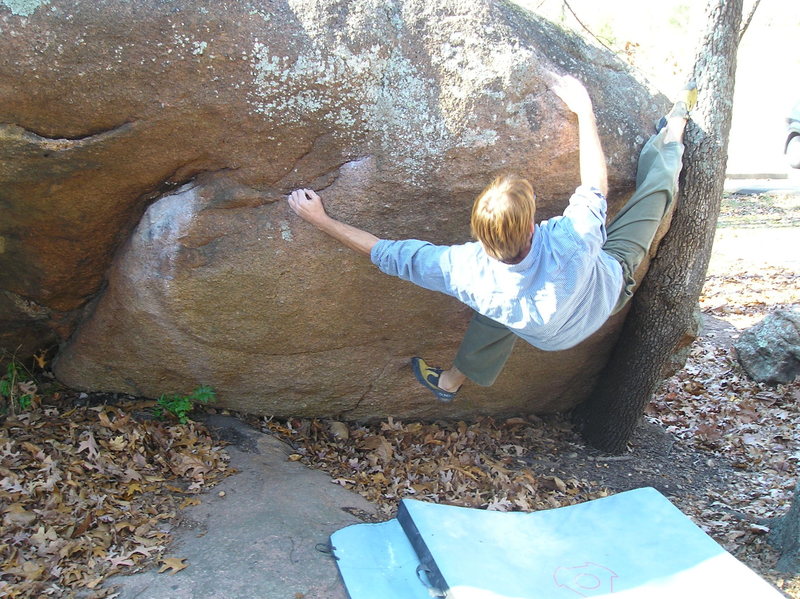 Sterno. My all time favorite problem that tops out at eye level.
