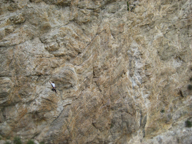 Chris Sorensen on the route.
