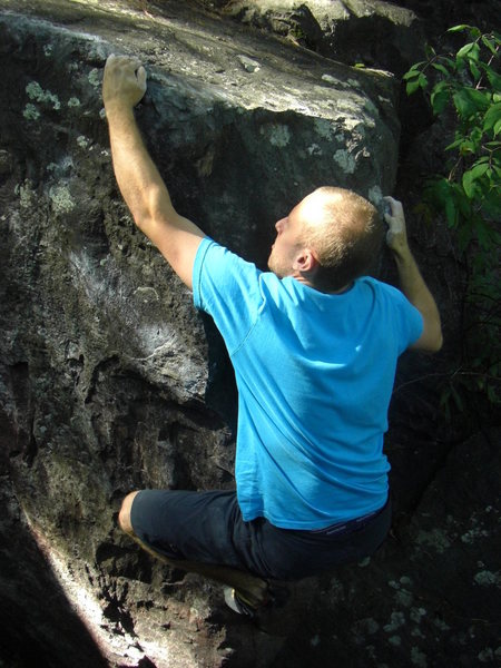 At the top.