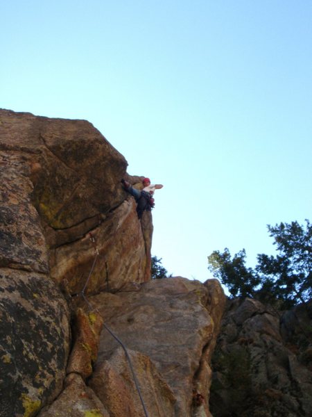 A little blurry, but shows what the route is like.
