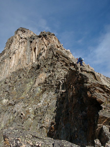 The upper section of Blitzen Ridge.