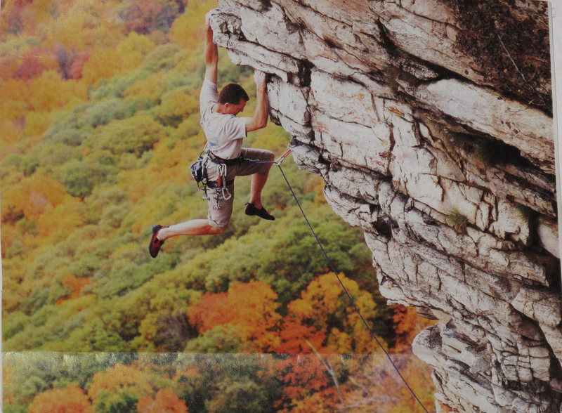Just a great shot out of climbing mag of one of my favorite Gunks climbs, "Le Teton."