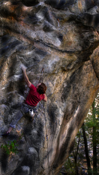 Luke Childers making the warm-up on-sight of the classic "Ken T'anks.