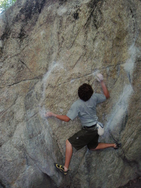 The Ramp, V2. Gate Boulders. Little Cottonwood Canyon.<br>
<br>
Summer 2009.