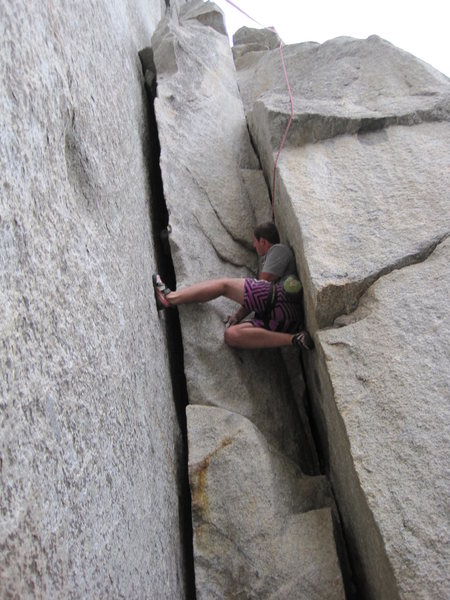 Chimney when possible up this route.