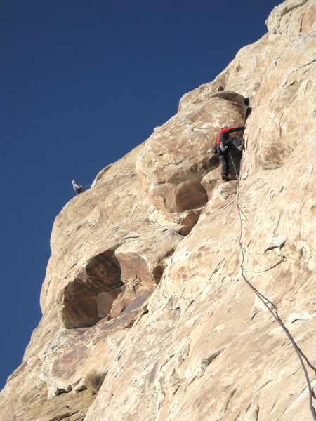 Chris on the crux of P3