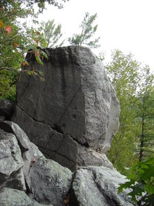 Climb goes up arete.