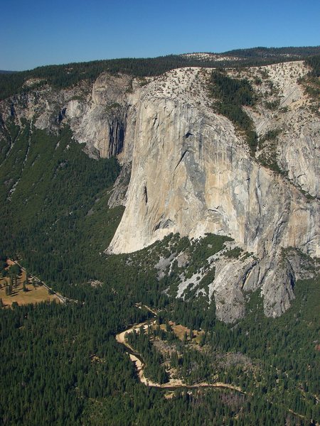 El Cap from Taft Point across the valley.  September 09.