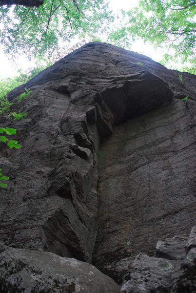 This is one of the more prominent features in the middle of this crag.
