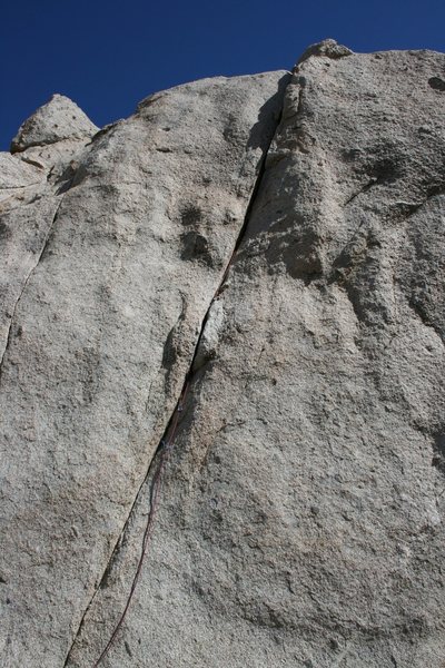 Grapevine Canyon<br>
Committee Crack. Fingers to hands to fist with some offwidth of all three thrown in for good measure.