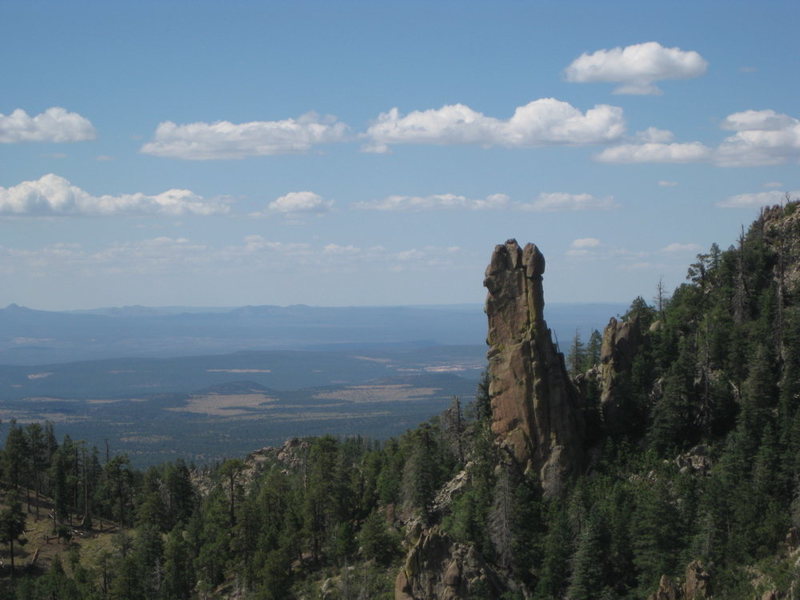 Rock Climbing in Finger Rock aka Bill Williams Spire, Northern Arizona