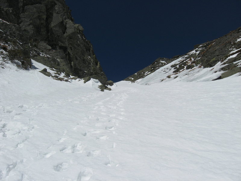 Looking up Central Gully