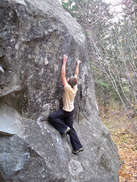 Balancing up on the crimps...