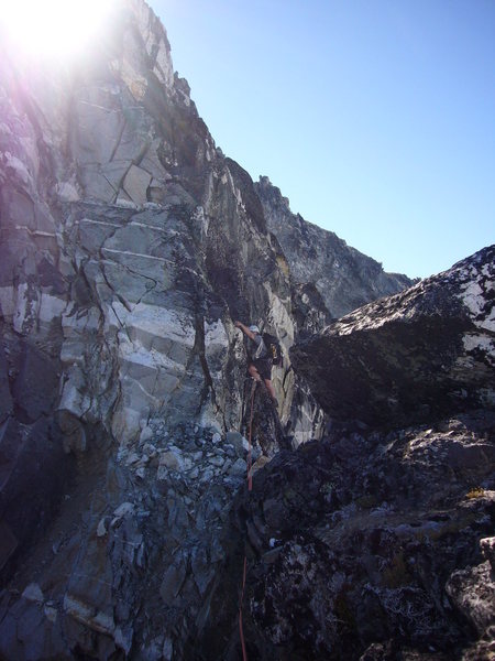 Climbing on the ridge