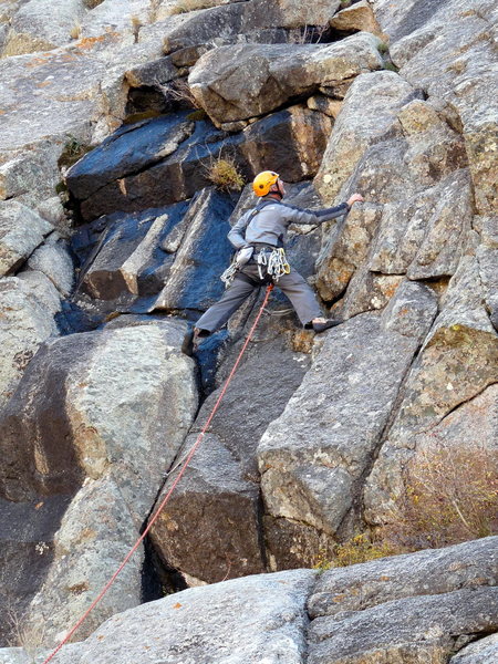 Roger starting up P1 of Emerald City/Sapphire on a particularly wet slab day. October 2009.