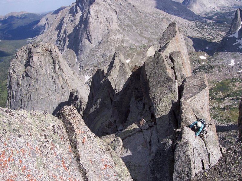 Vaughan Larsen hanging out on the east ridge