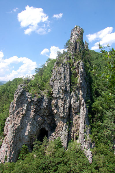 View of the South End and the Cave as seen from the Southern Pillar