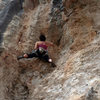 Climbing in Turkey....me on Lycian Highway