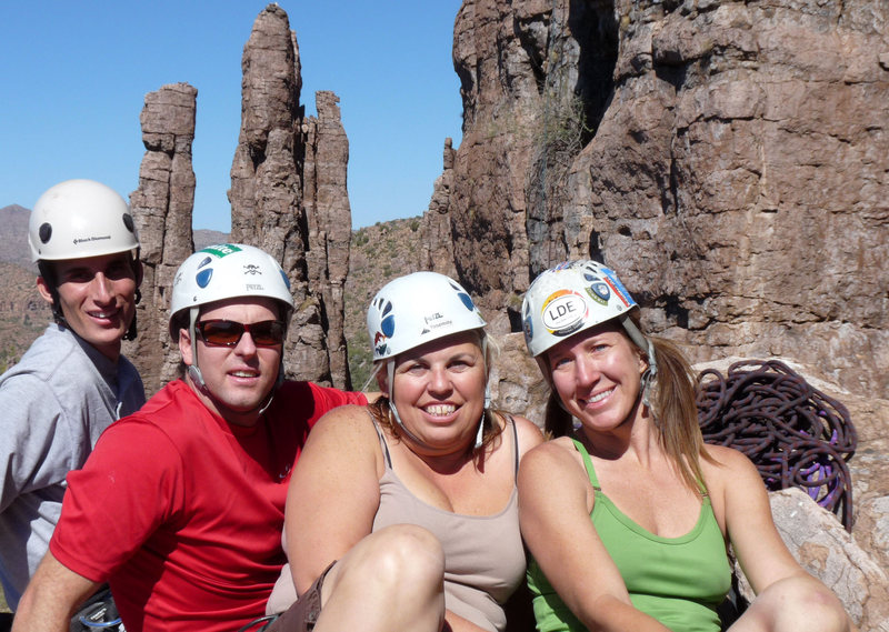 Trent, Brian, Lori & Marcy; Firstday summit shot