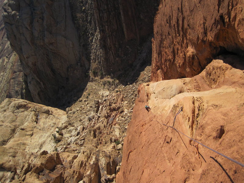 Looking down pitch five!