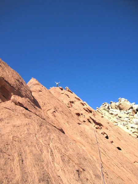 Pat on top of the climb
