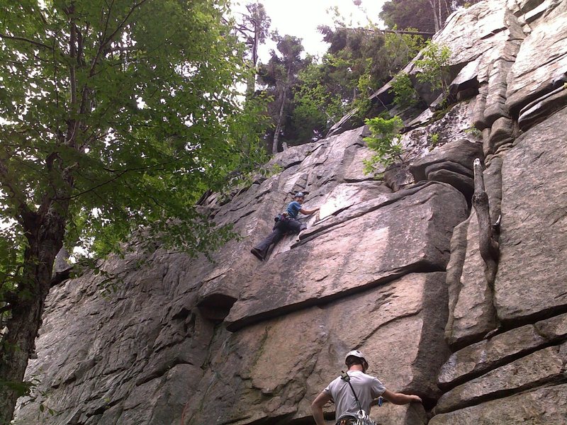 First Trad Lead "Maiming of the Shrew" Echo Crag, Franconia Notch, NH