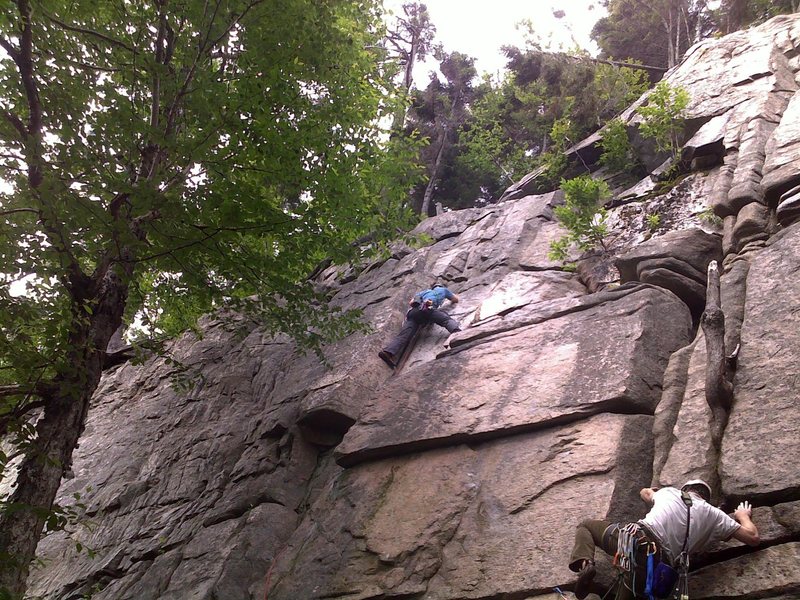 First Trad Lead "Maiming of the Shrew" Echo Crag, Franconia Notch, NH