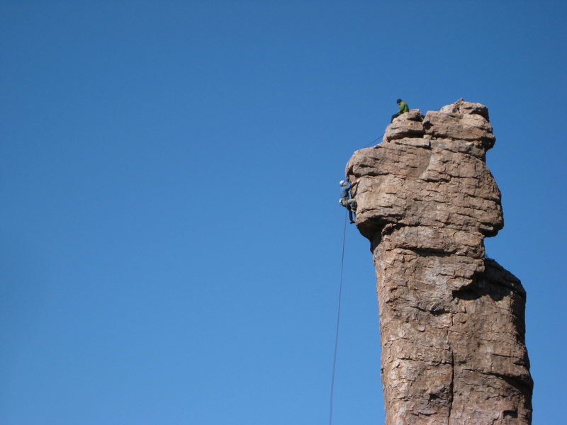 working a new route on the Shmotem Pole