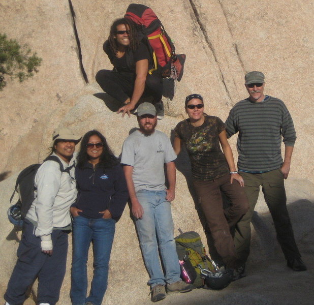 Team Pinto after a weekend of climbing in Joshua Tree!