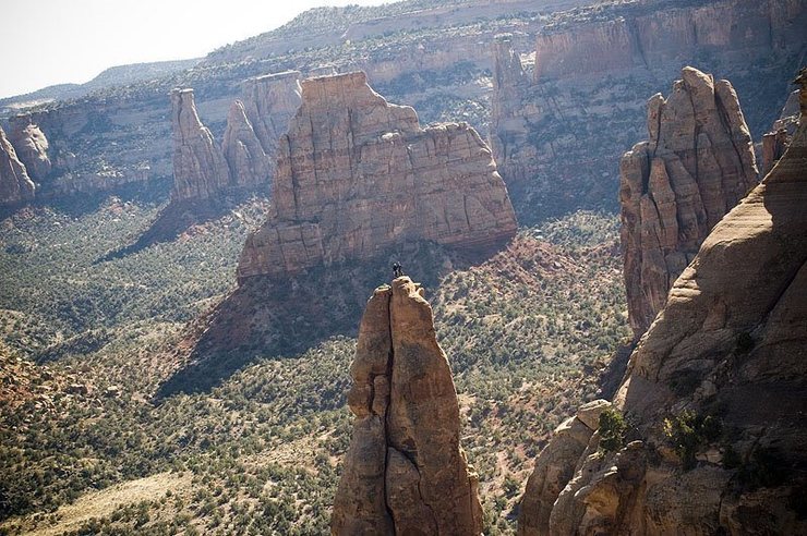 On top o' Sentinel Spire (Colorado National Monument).